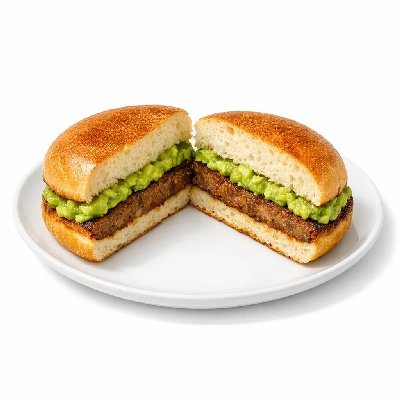 Vegan Avocado Sausage Breakfast Sandwich