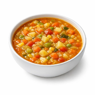 Vegetable soup, vegetarian