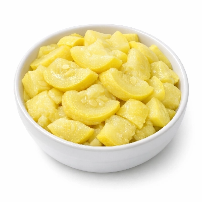 Vegetables squash summer crookneck and straightneck cooked boiled drained without salt