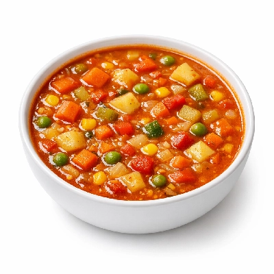 Vegetarian vegetable soup canned, condensed
