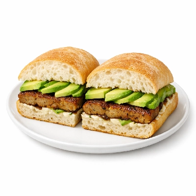 Veggie Sausage and Avocado Sandwich