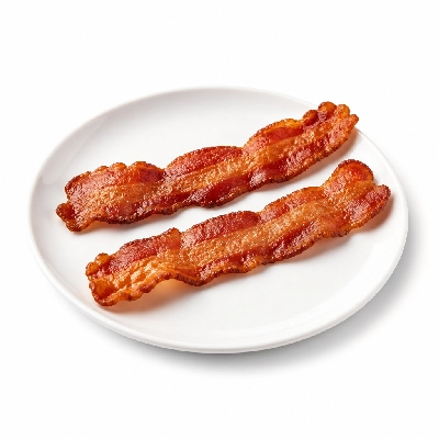 Village Inn Breakfast Items 2-2-2 with 2 Bacon Strips