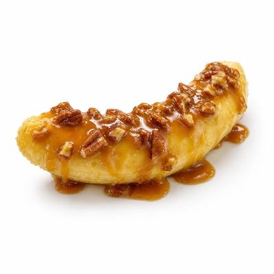 Village Inn Breakfast Items Banana and Caramel Pecan Sauce 2 Oz