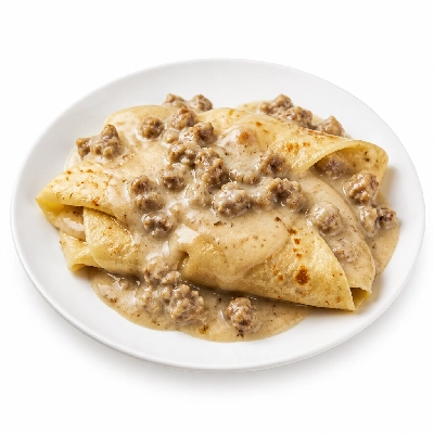 Village Inn Breakfast Items Country Sausage Crepes