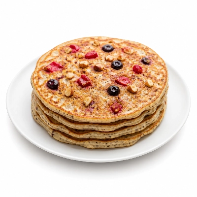 Village Inn Breakfast Items Fruit & Nut Multigrain Pancakes