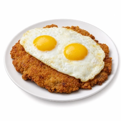 Village Inn Breakfast Items Half Pound Chicken Fried Steak & Eggs
