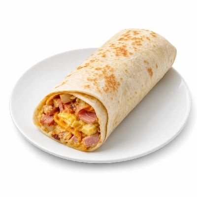 Village Inn Breakfast Items Santa Fe Burrito with Ham