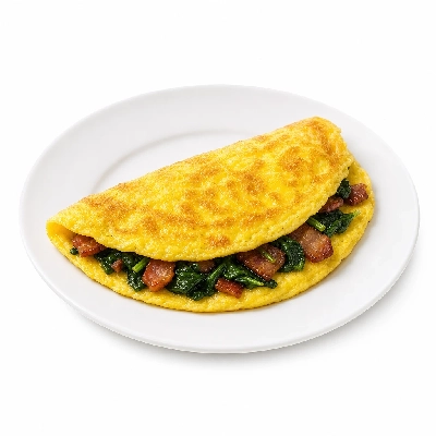 Village Inn Fresh Spinach & Bacon Omelette