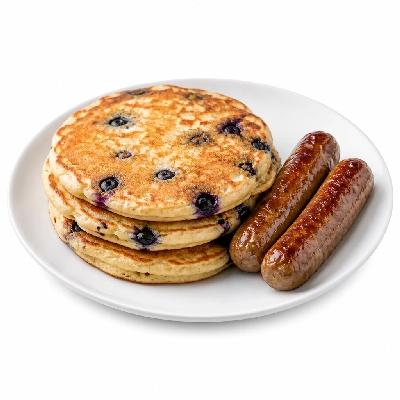 Village Inn Kids Menu Items the Vill-Inn with Blueberry Pancakes 2 Sausage Links