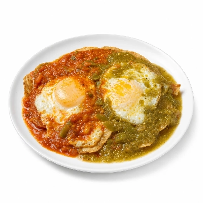 Village Inn Late Night Items Huevos Rancheros with Pork Green Chili