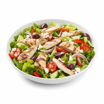 Village Inn Late Night Items Lunch Size Mediterranean Chicken Salad