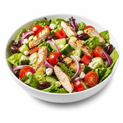 Village Inn Lunch Size Mediterranean Chicken Salad for Lunch and Dinner