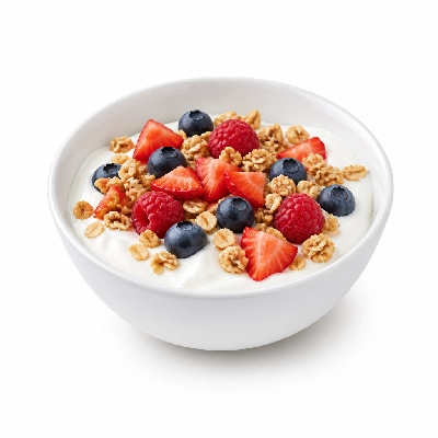 Village Inn My V.I.B. Items Low Fat Vanilla Yogurt with Fruit & Granola