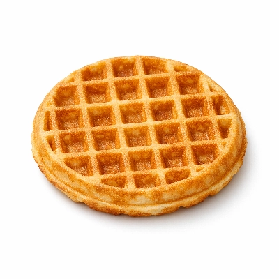 Waffles plain frozen ready -to-heat toasted