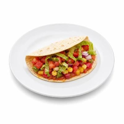 Wahoo's Fish Taco 1988 Banzai Veggie Taco Side Brown Rice Black Beans
