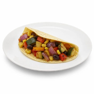 Wahoo's Fish Taco 1988 Banzai Veggie Taco Side White Rice White Beans