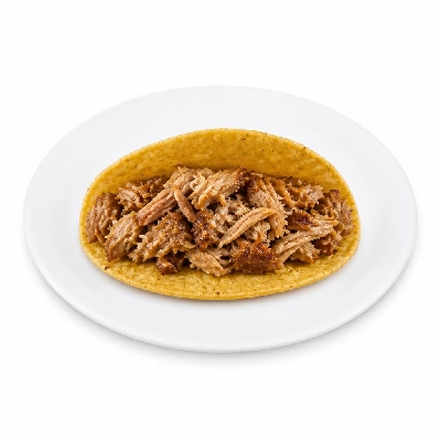 Wahoo's Fish Taco 1988 Carnitas Taco Side Brown Rice White Beans