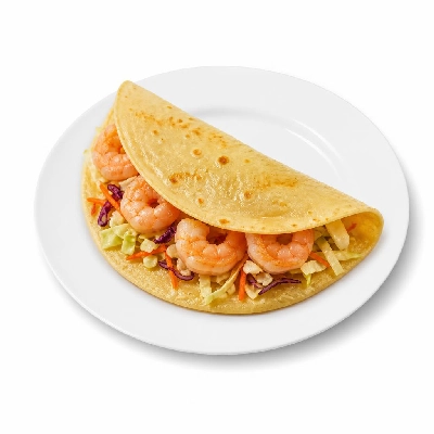 Wahoo's Fish Taco 1988 Shrimp Taco Side White Rice Black Beans