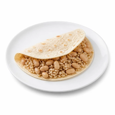 Wahoo's Fish Taco 1988 Taco Vegetarian Brown Rice White Beans