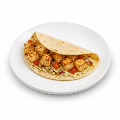 Wahoo's Fish Taco 1988 Tofu Taco Side White Rice Black Beans