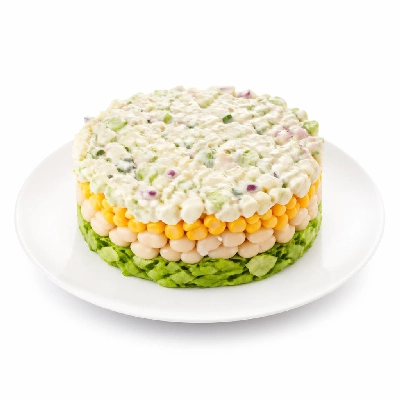 Wahoo's Fish Taco 7 Layer Salad Banzai Veggie