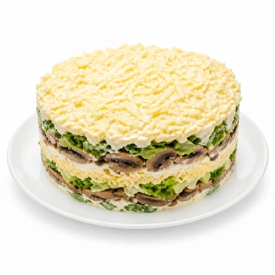 Wahoo's Fish Taco 7 Layer Salad Mushrooms