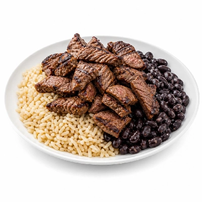 Wahoo's Fish Taco Banzai Bowl Carne Asada Brown Rice Black Beans