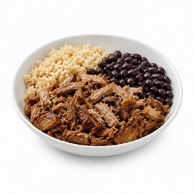 Wahoo's Fish Taco Banzai Bowl Carnitas Brown Rice Black Beans