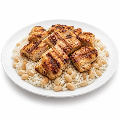 Wahoo's Fish Taco Banzai Bowl Chicken Charbroiled White Rice White Beans