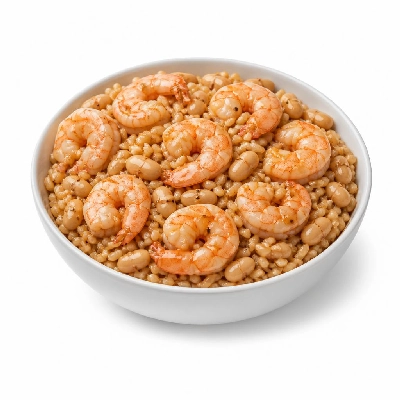 Wahoo's Fish Taco Banzai Bowl Shrimp Brown Rice White Beans
