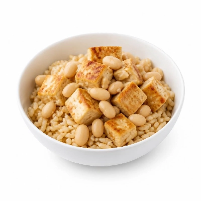 Wahoo's Fish Taco Banzai Bowl Tofu Brown Rice White Beans