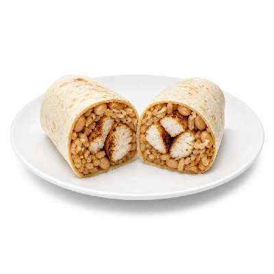 Wahoo's Fish Taco Banzai Burrito Fish Blackened Brown Rice White Beans