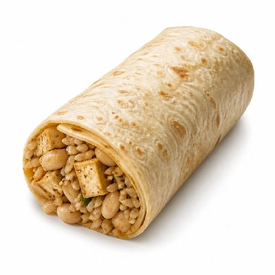 Wahoo's Fish Taco Banzai Burrito Tofu Brown Rice White Beans