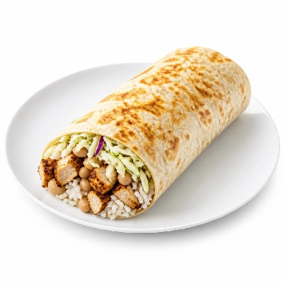 Wahoo's Fish Taco Citrus Slaw Blackened Chicken Burrito White Rice White Beans