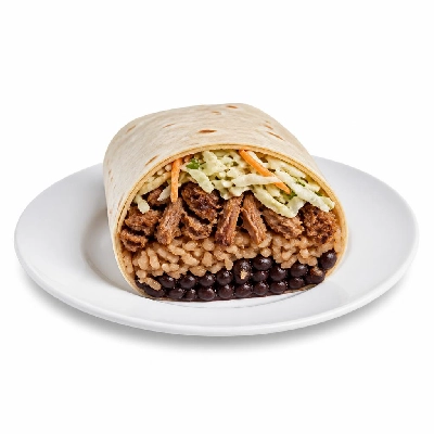 Wahoo's Fish Taco Citrus Slaw Carnitas Burrito Brown Rice Black Beans