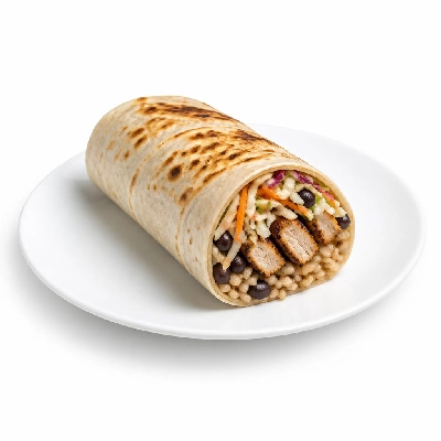Wahoo's Fish Taco Citrus Slaw Charbroiled Chicken Burrito Brown Rice Black Beans