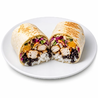 Wahoo's Fish Taco Citrus Slaw Charbroiled Fish Burrito White Rice Black Beans