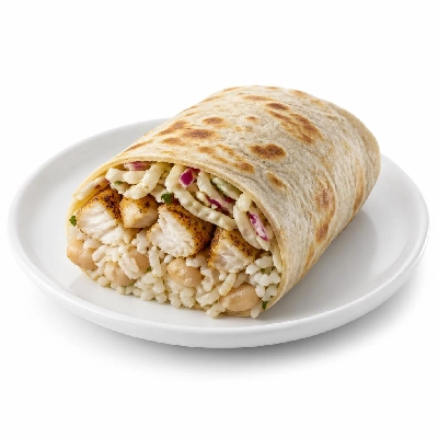 Wahoo's Fish Taco Citrus Slaw Charbroiled Fish Burrito White Rice White Beans