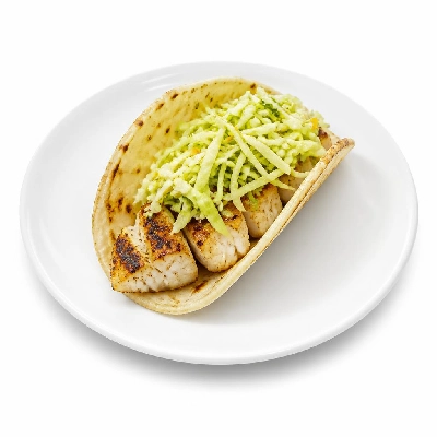 Wahoo's Fish Taco Citrus Slaw Charbroiled Fish Taco Side White Rice White Beans