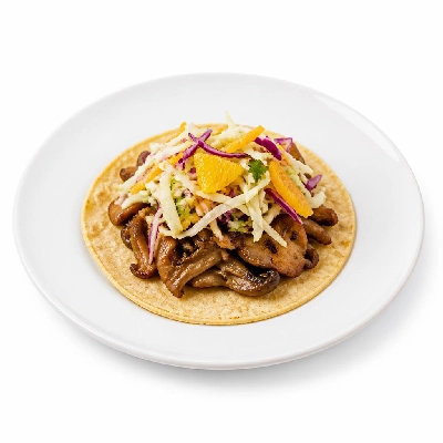 Wahoo's Fish Taco Citrus Slaw Mushroom Taco Side Brown Rice White Beans
