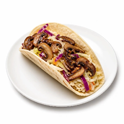 Wahoo's Fish Taco Citrus Slaw Taco Mushrooms