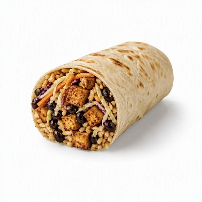 Wahoo's Fish Taco Citrus Slaw Tofu Burrito Brown Rice Black Beans
