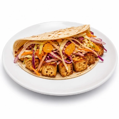 Wahoo's Fish Taco Citrus Slaw Tofu Taco Side Brown Rice Black Beans