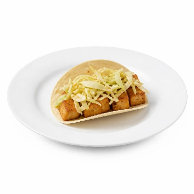 Wahoo's Fish Taco Citrus Slaw Tofu Taco Side White Rice White Beans
