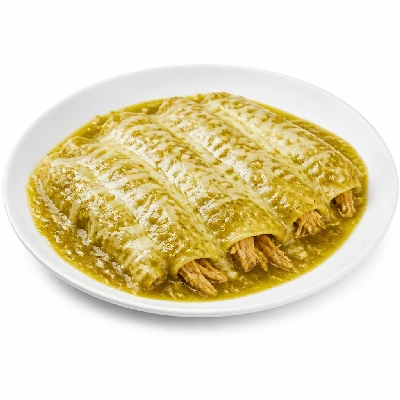 Wahoo's Fish Taco Enchilada Green Carnitas