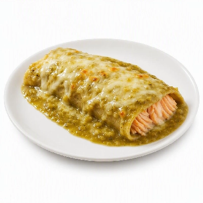 Wahoo's Fish Taco Enchilada Green Salmon