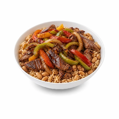 Wahoo's Fish Taco Fajita Veggie Bowl Carne Asada Brown Rice White Beans