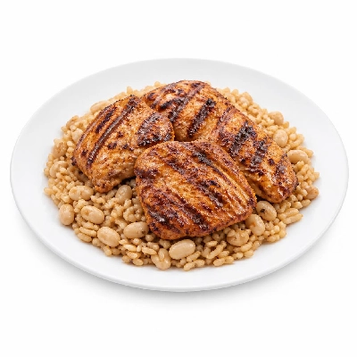 Wahoo's Fish Taco Fajita Veggie Bowl Charbroiled Chicken Brown Rice White Beans