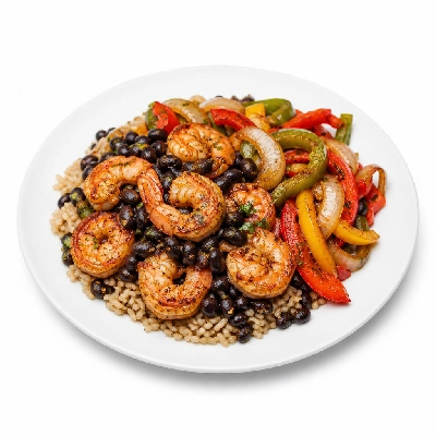 Wahoo's Fish Taco Fajita Veggie Bowl Shrimp Brown Rice Black Beans