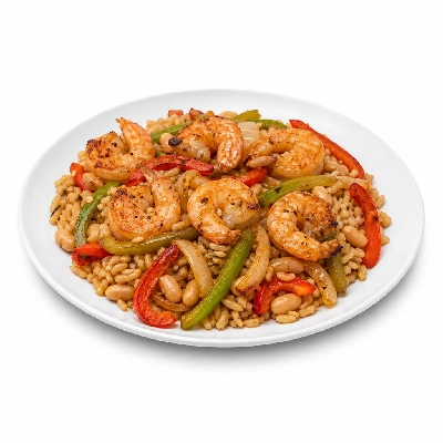 Wahoo's Fish Taco Fajita Veggie Bowl Shrimp Brown Rice White Beans